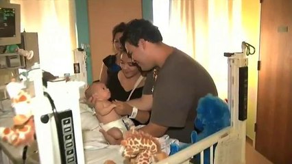 Bebé Logan regresa al hogar tras 9 meses hospitalizado
