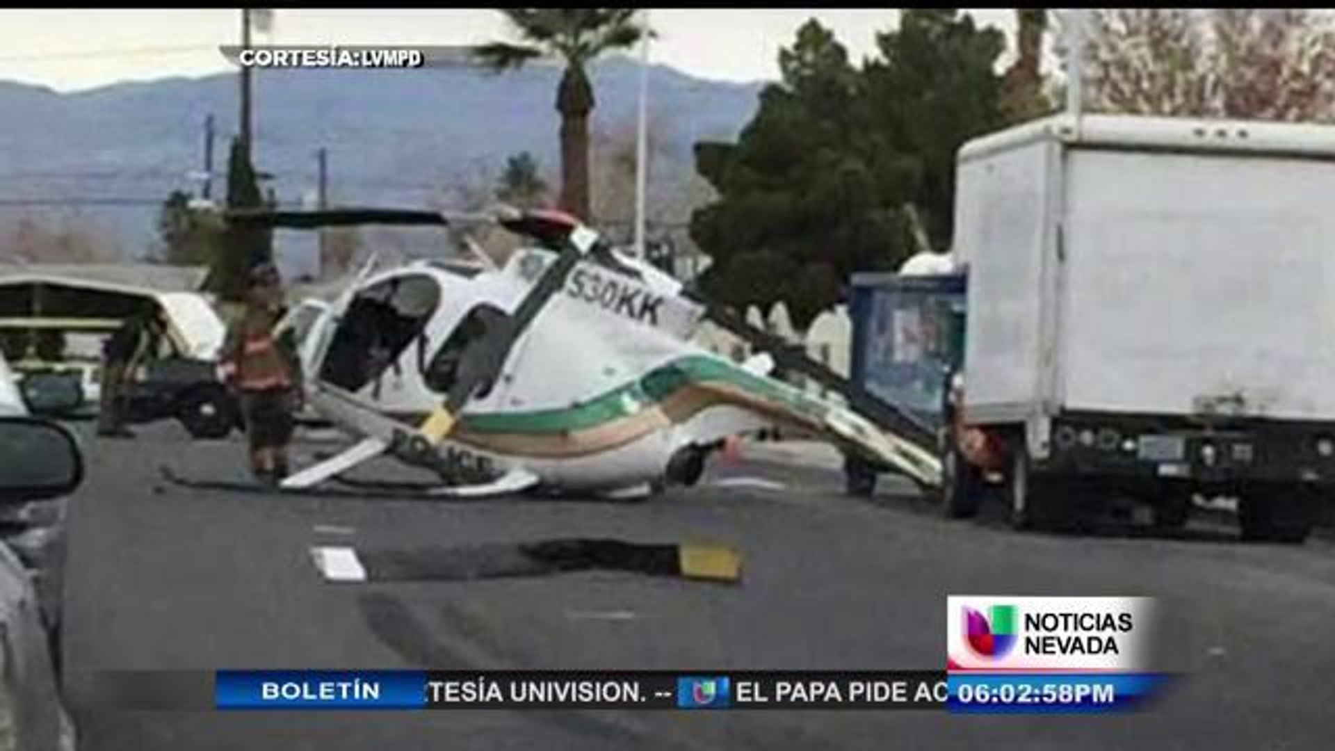 Helicóptero Hace Forzoso Aterrizaje