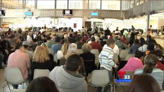 Abarrotan estaciones de DMV por licencias de conducir AB60