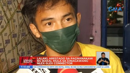 Lalaki, arestado sa pagnanakaw ng bakal mula sa ginagawang NLEX-SLEX connector | UB