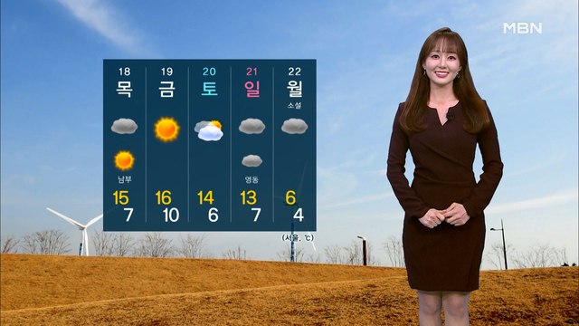 [굿모닝MBN 날씨]출근길 곳곳 영하권 추위…수능일 포근