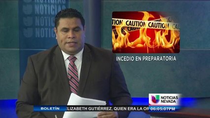 Un pequeño incendio en la preparatoria Sparks causo pánico entre los estudiantes