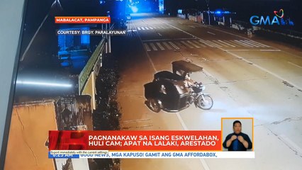 Pagnanakaw sa isang eskwelahan, huli cam; apat na lalaki, arestado | UB