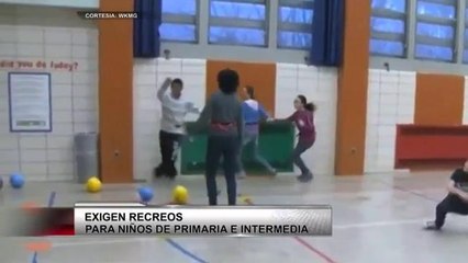 Exigen recreos para niños de primeria e intermedia