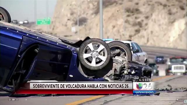 Sobreviviente de volcadura habla con Noticias 26