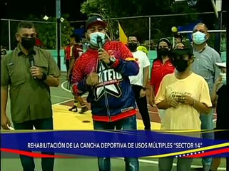 Zulia | Rehabilitan cancha deportiva de usos múltiples en el "Sector 14" en San Francisco