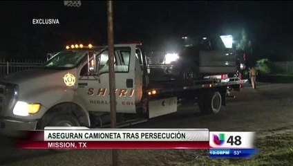 Autoridades Logran Asegurar Camioneta Despues De Persecución