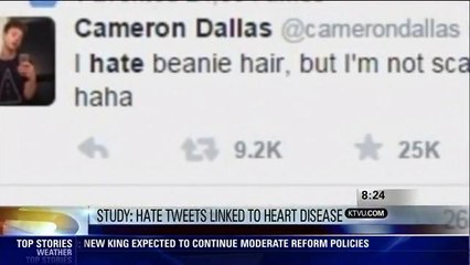 Hate Tweets Link To Heart Disease