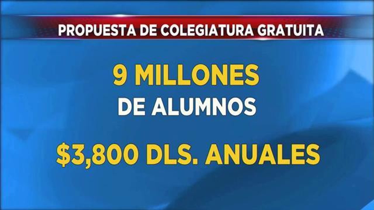 Biden promueve en LA colegiatura gratuita