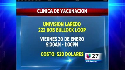 Clínica de Vacunación en Univision Laredo