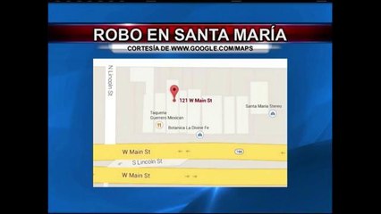 Arrestan a supuesto ladrón en Santa María