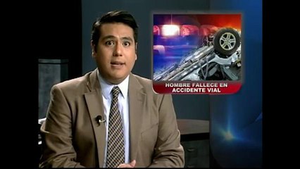 Hombre fallece en accidente vial