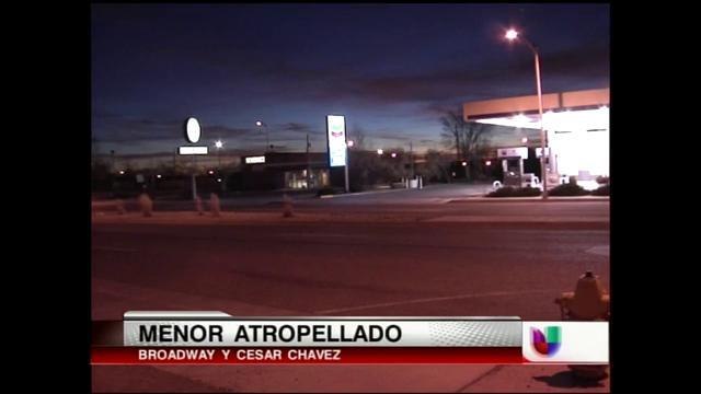 Se da a la fuga conductor tras atropellar a menor