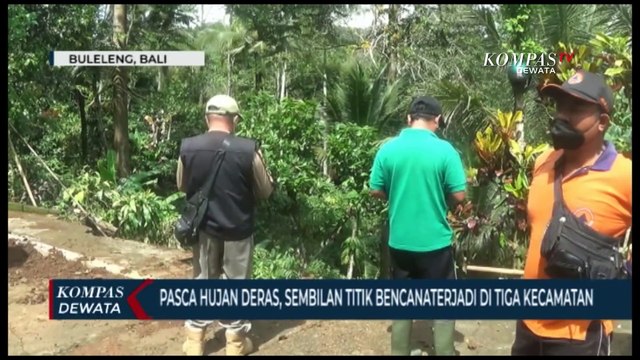 Hujan Deras di Buleleng Akibatkan Bencana Longsor, Pohon Tumbang dan Banjir
