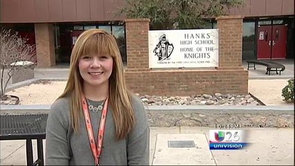 Destacada Joven Estudiante de Hanks es un Ejemplo a Seguir.