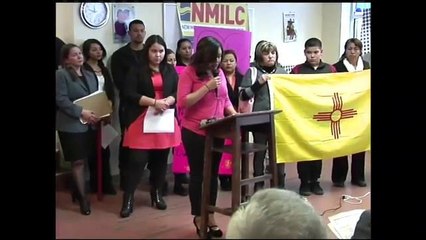Se manifiesta comunidad inmigrante en contra de bloqueo de acción ejecutiva