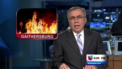 Llamas consumen vivienda en Gaithersburg, MD