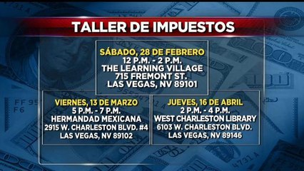 Talleres gratuitos de impuestos