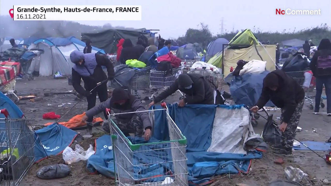 Bei Dünkirchen: Zeltlager geräumt