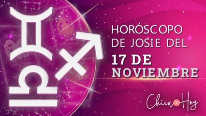 Horóscopo de hoy miércoles 17 de noviembre de Josie Diez Canseco