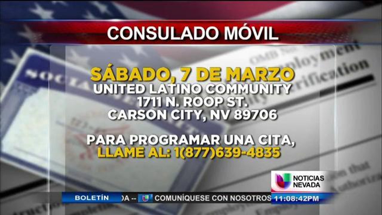 Consulado Móvil en Carson city.