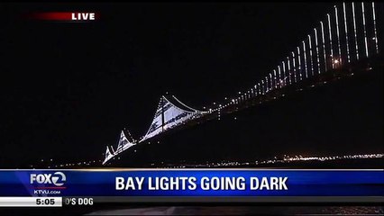 Bay Bridge Lights Dimmed