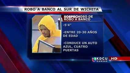 Policia de Wichita busca a sospechoso de robar un banco