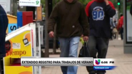 Se extiende el periodo de registro para trabajos de verano