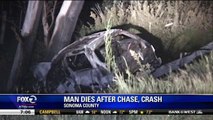 Man Dies in a Fiery Crash After High Speed Chase