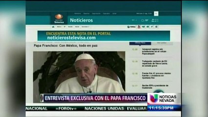 Papa Francisco habla sobre la inmigración