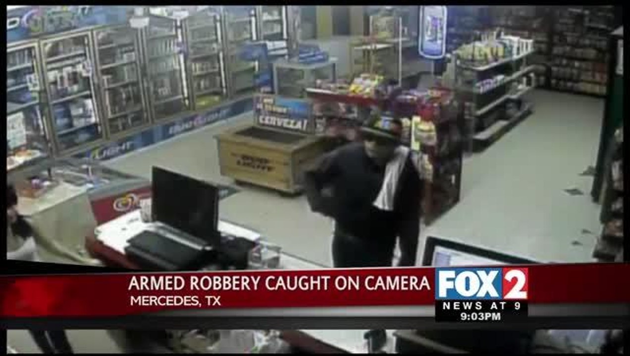 Mercedes Armed Robbery Caught on Camera