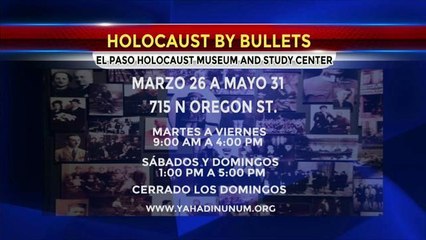 Exposición en el museo del Holocausto en El Paso