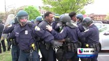 Se desatan violentas protestas en Baltimore