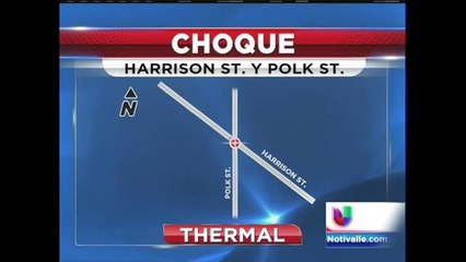 Choque deja a heridos en la ciudad de Thermal