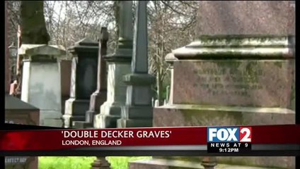 London Cemetery Saving Space with \'Double Decker Graves\'