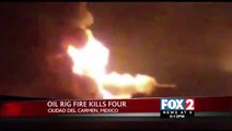 Four Dead after Mexico Oil Rig Fire