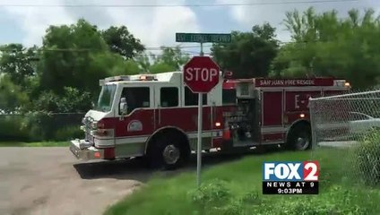 Fire Engulfs Car Parked outside San Juan Home