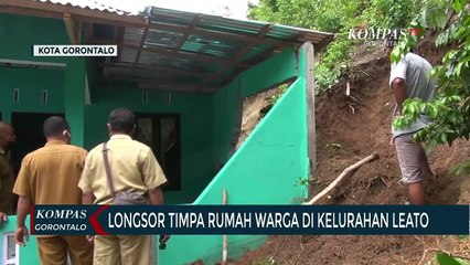 Satu Rumah Warga Di Kelurahan Leato Tertimpa Longsor