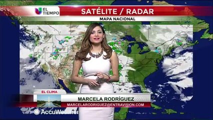 Avance del pronóstico del tiempo con Marcela Rodríguez