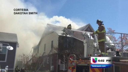 Un incendio dejo a una familia sin hogar en Arlington