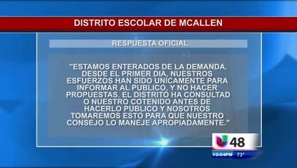 Interponen Demanda contra Distrito Escolar de McAllen