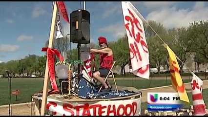 Activistas pro cannabis protestan frente al Capitolio