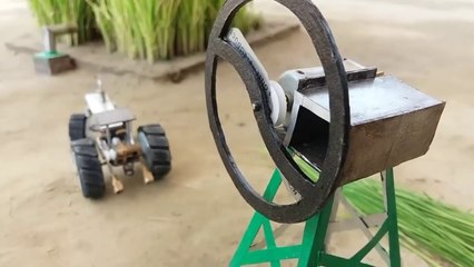 diy tractor chaff cutter machine science project __ @KeepVilla