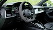 The new Audi RS 3 Sedan Interior Design in Kyalami green
