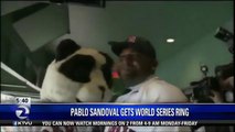 Pablo Sandoval Receives World Series Ring