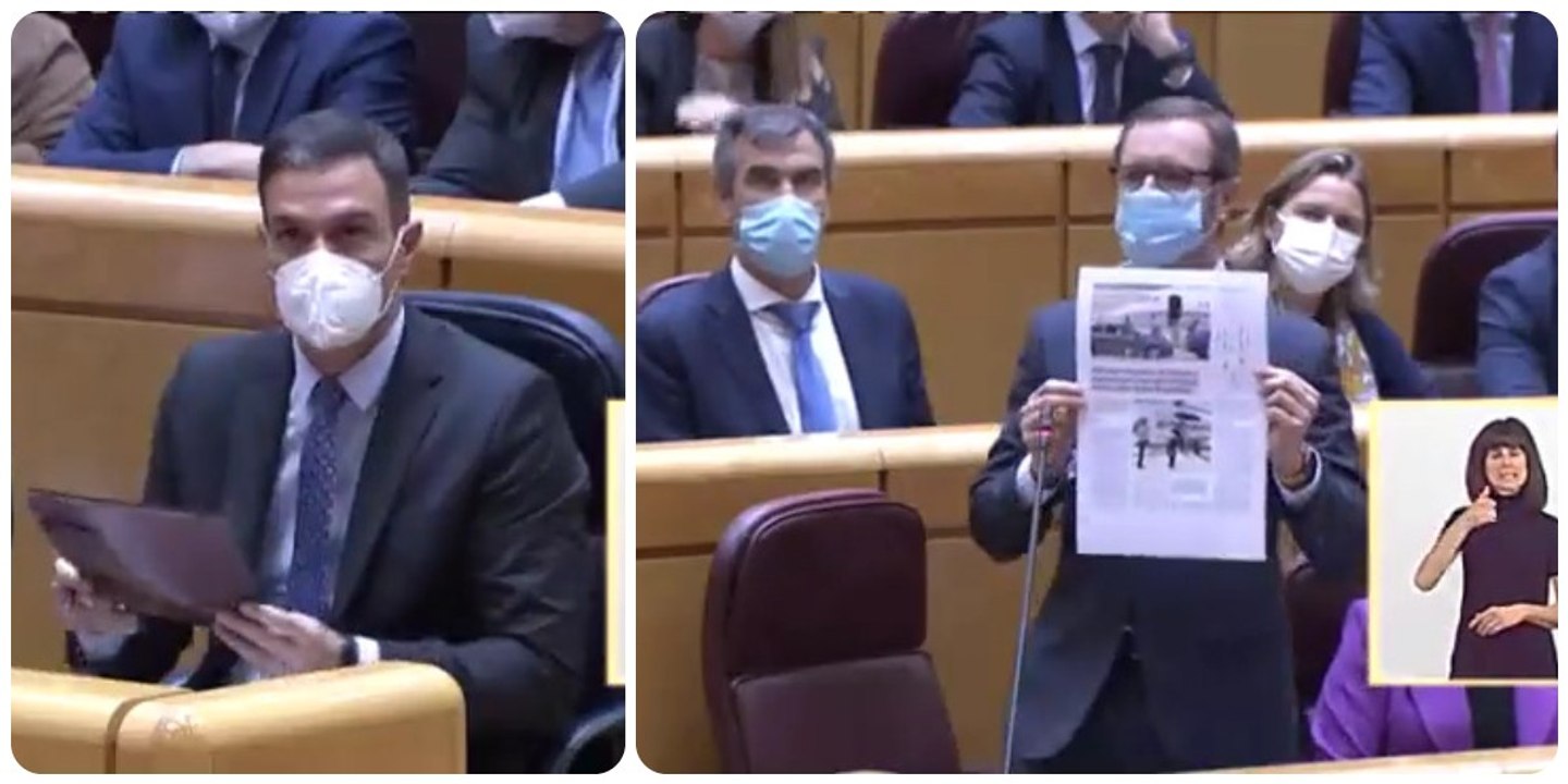 El zasca de altos vuelos de Javier Maroto por el uso del Falcon deja mudo a Pedro Sánchez