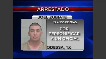 Arrestado por personificar a un oficial
