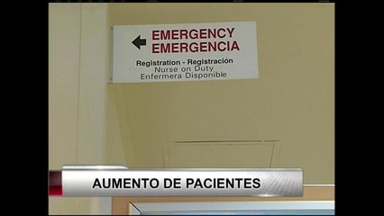 Aumenta el número de pacientes en los centros de urgencias.