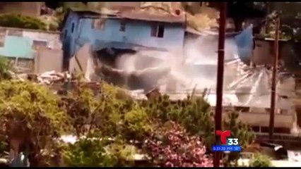 Deslizamiento de tierra deja a familias sin vivienda