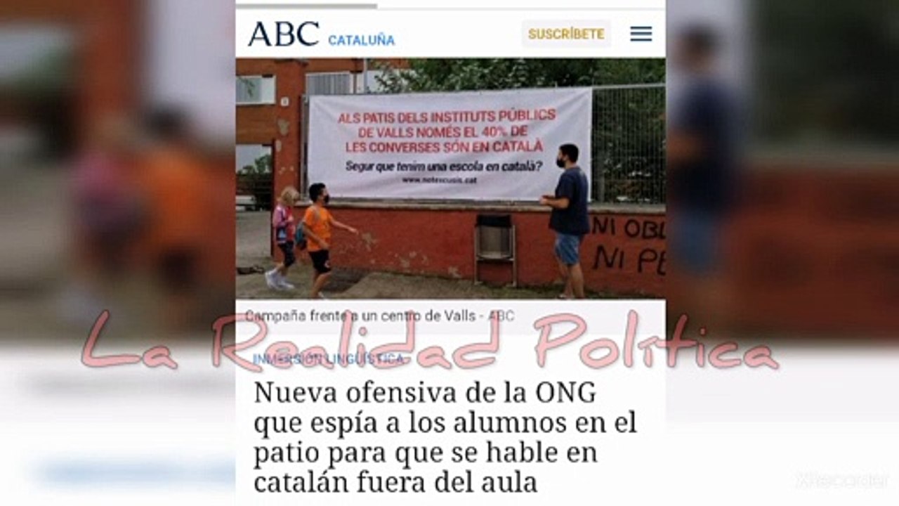 Hemeroteca: Imposición del catalán en los colegios y universidades...